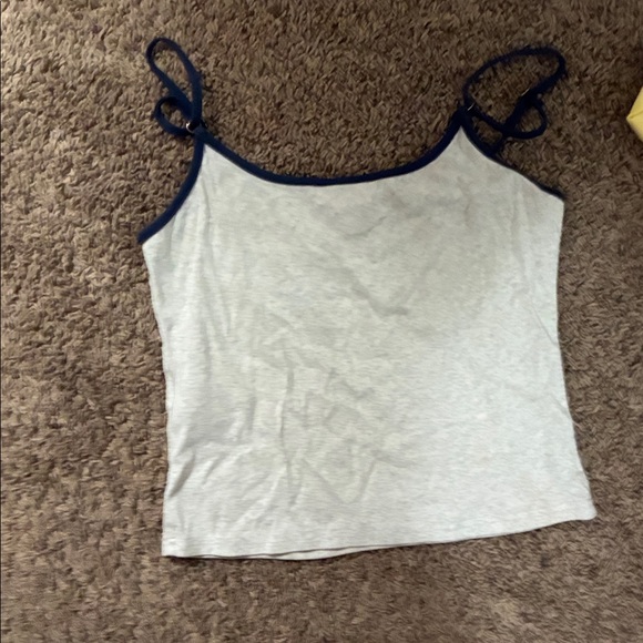 Edikted Light Gray Tank with Navy Trim - Picture 5 of 6
